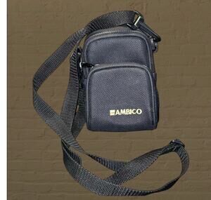 Ambico P-2000 Camera Case Bag Shoulder Strap Belt Loop Pockets Portable Black